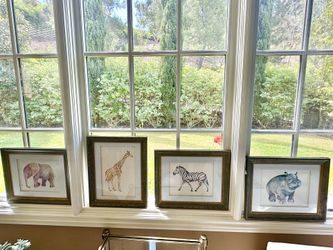 Beautiful Set Of 4- Watercolor Paintings