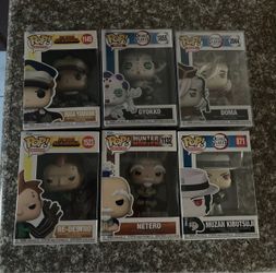 Funko Pop Anime Lot of 6 Figures