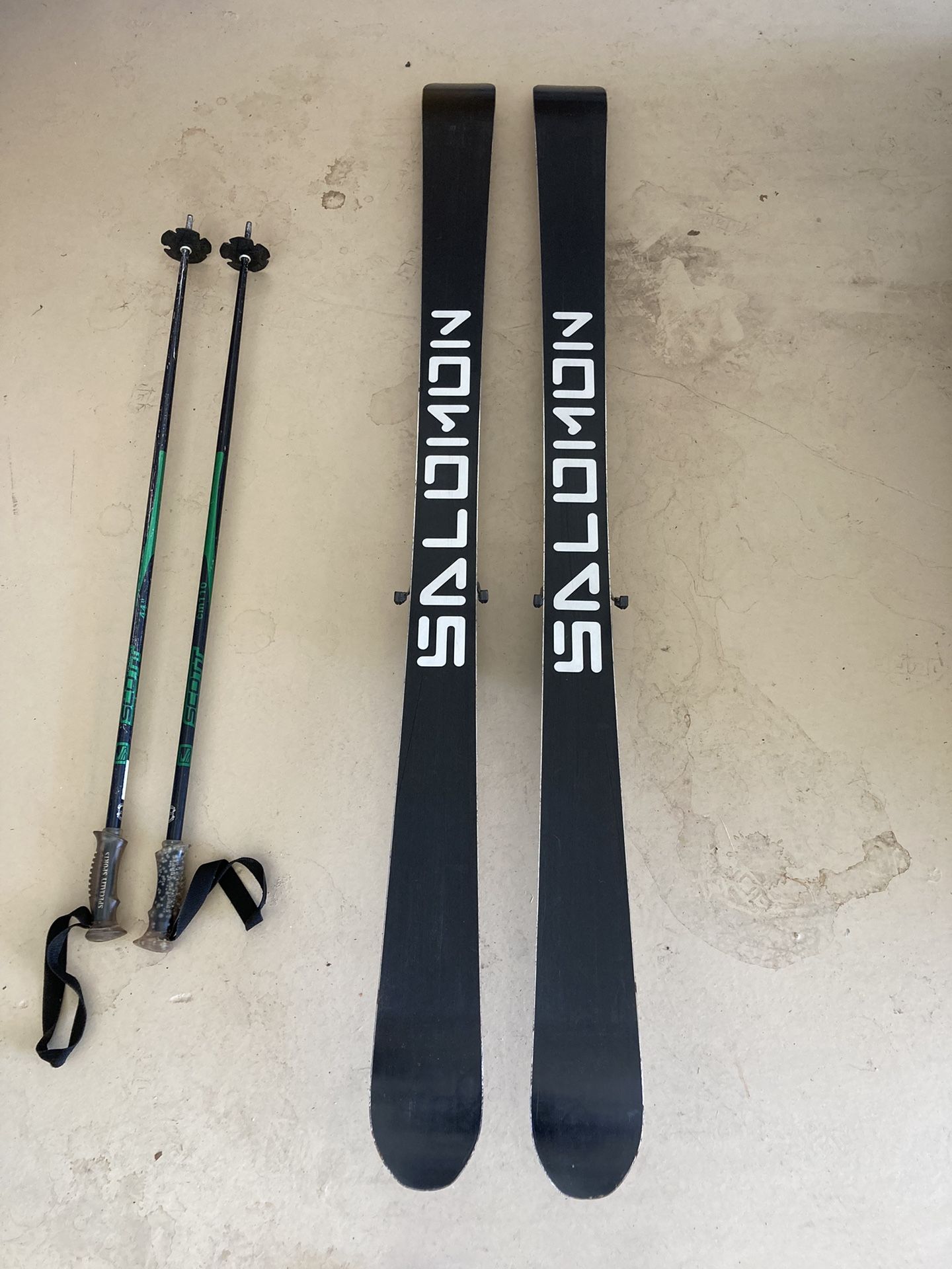 Salomon Teneighty Foil Skis + Bindings + Boots for Sale in