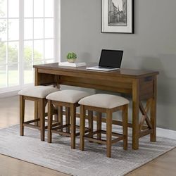 Lathan Sofa Table and 3 Stools $299.99