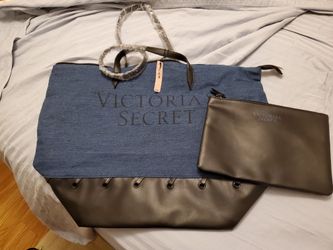 New VS Denim carryall tote and bag