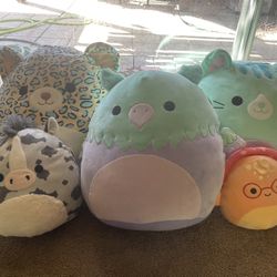 6 Squishmallows, all with tags 