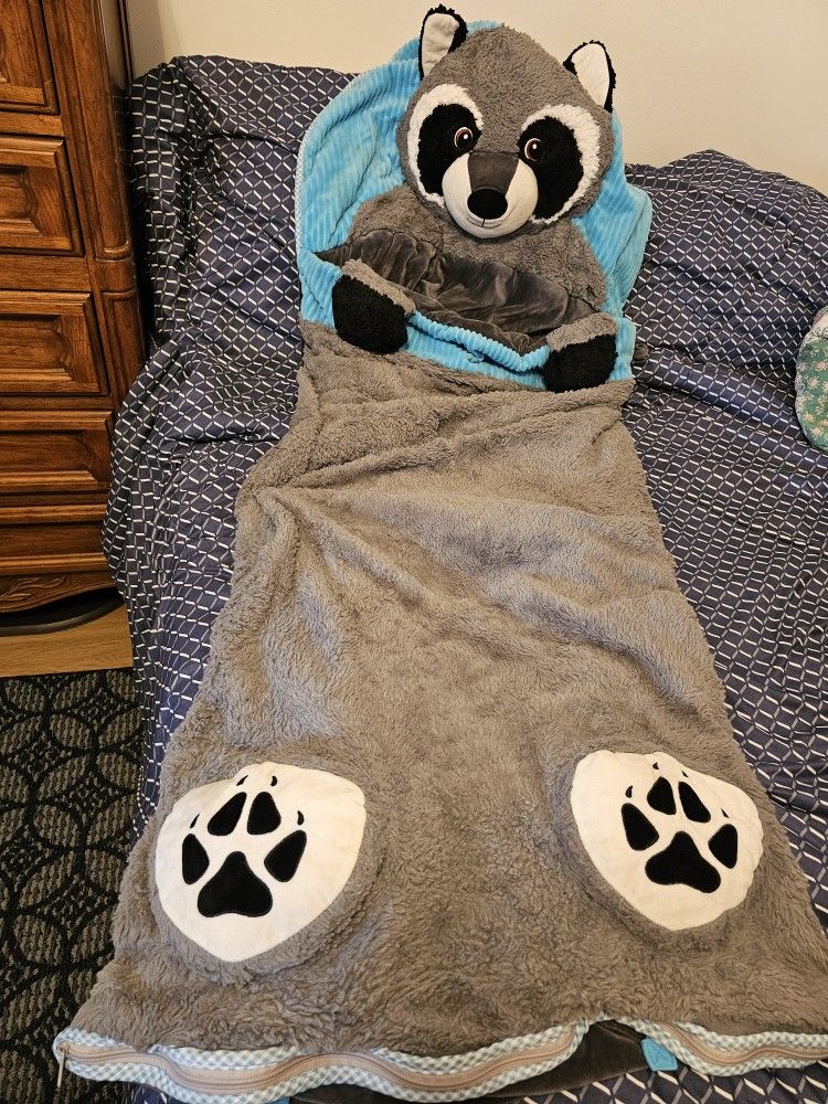 Kids Sleeping Bag, Raccoon