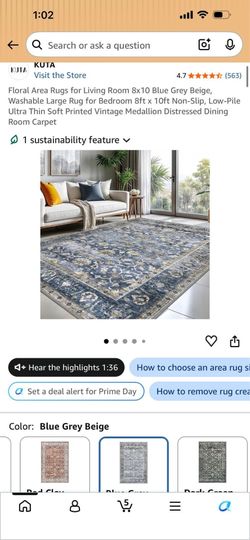 Print vintage rug