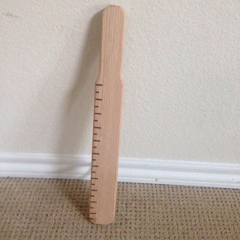 The Ruler spanking paddle