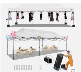 10'x30' Pop Up Canopy Heavy Duty Waterproof UPF 50+ Tent
