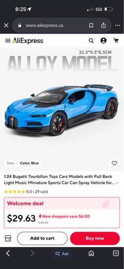 Bugatti Tourbillon Toy Car