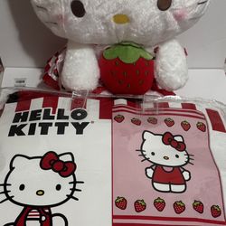 Hello Kitty Blanket And Plushy