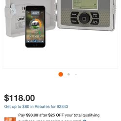 Orbit 57946 B-hyve Smart 6-Zone Indoor/Outdoor Sprinkler Controller, Compatible with Alexa, 6 Station,Grey