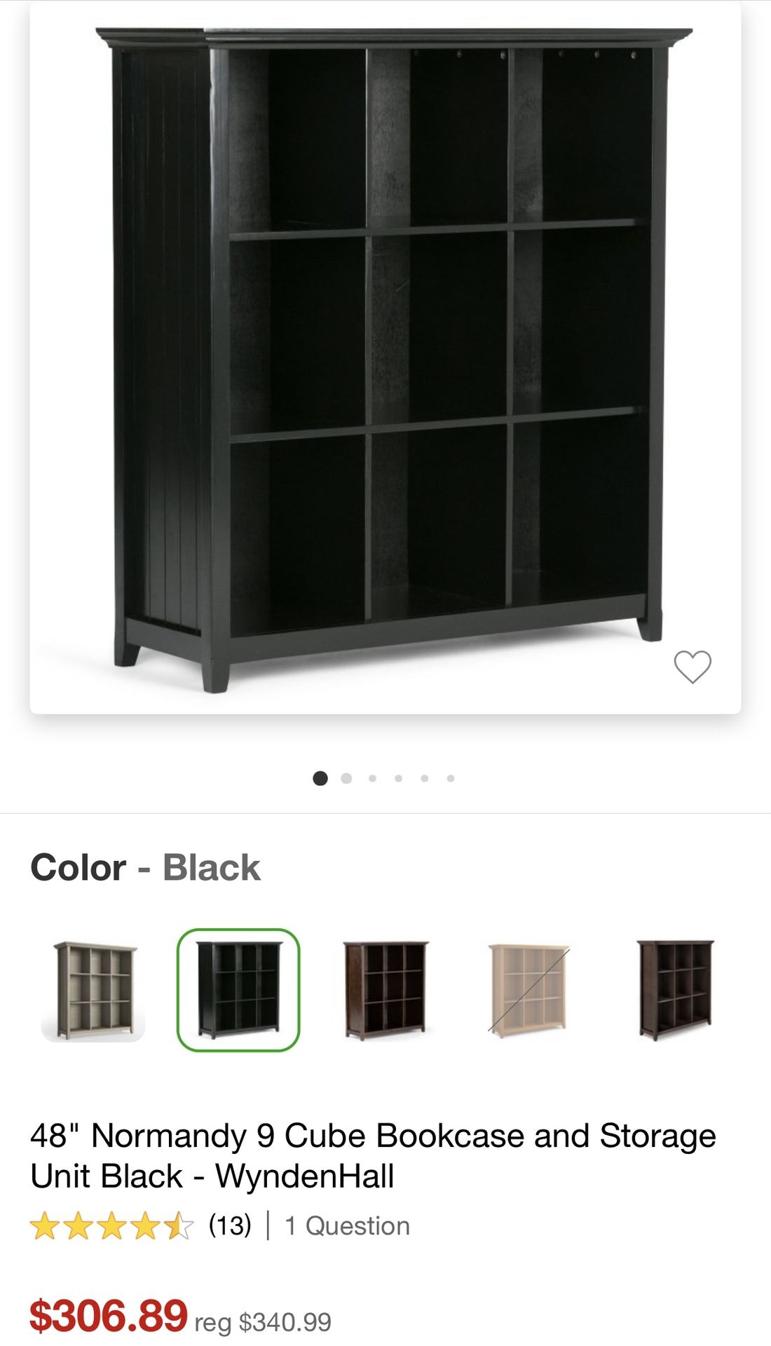 NEW 9 Cube Storage Bookcase 