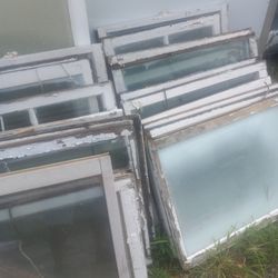 Windows 100 Years Old Wood And Original Glass