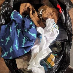 bag full of kids clothes size  6-7