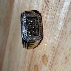 Champagne Diamond Ring 