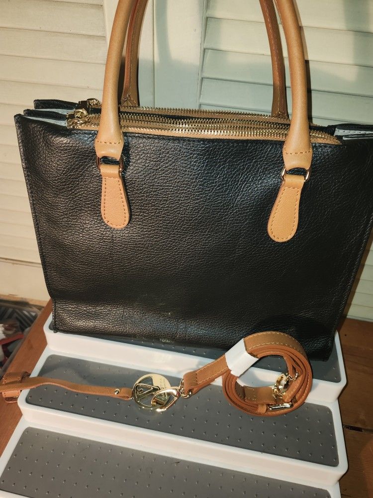 Italian Leather Valentina Handbag (Medium Tote)