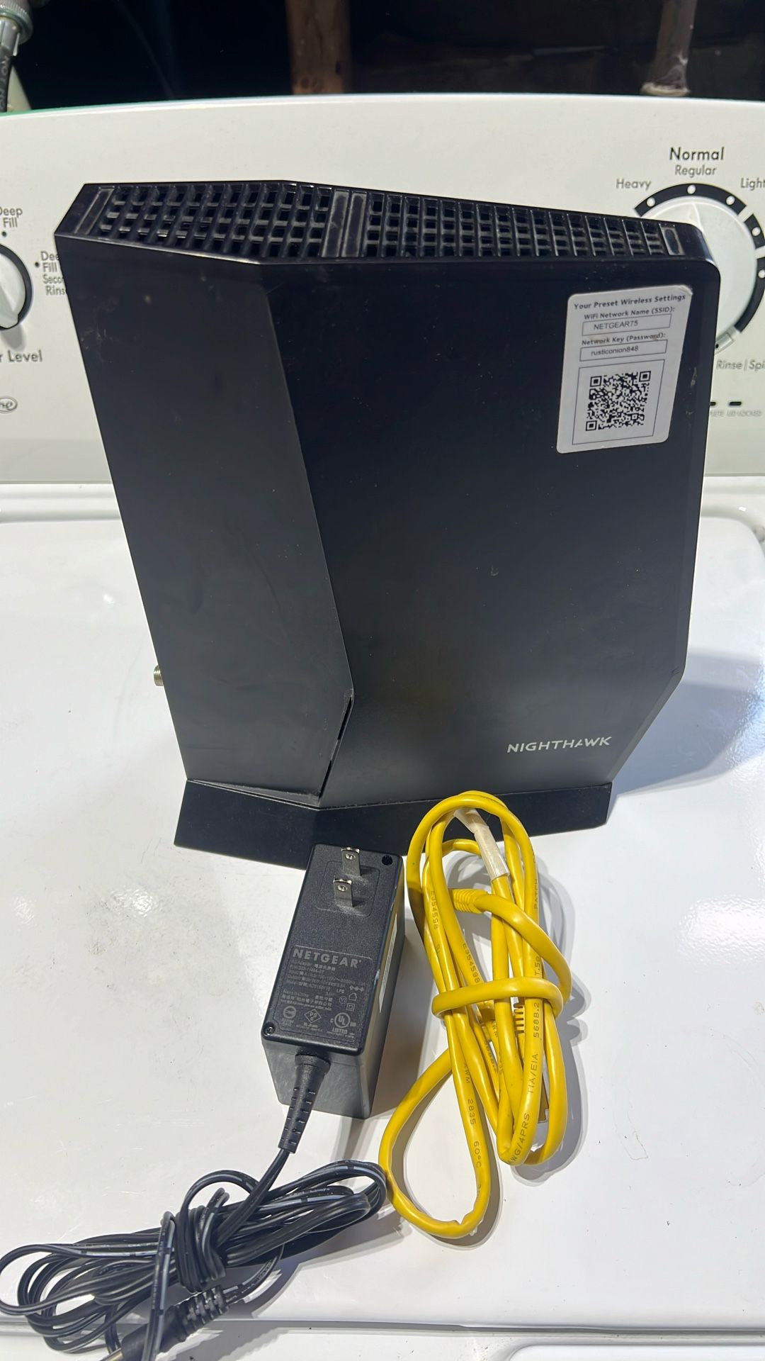 Nighthawk modem, and router