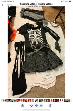 Girls Skeleton Costume
