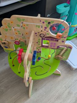 Wooden tree top adventure activity center