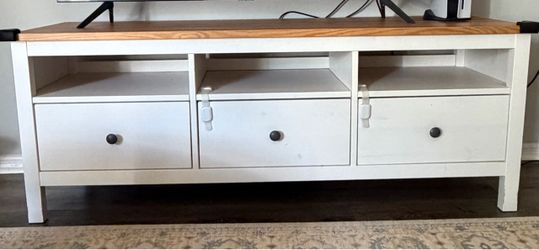 IKEA Hemnes TV Stand White Stain