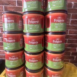 FOLGER HALF CAFF COFFEE