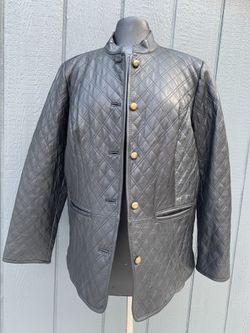 Designer Isaac Mirazhi soft quilted genuine Leather jacket