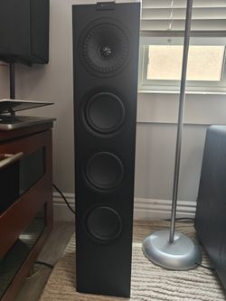 KEF Q550 Floorstanding Tower Speaker — Satin Black — Excellent Condition