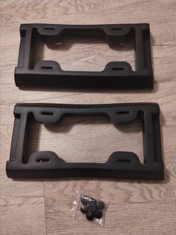 Thick Rubber License Plate Mounts Set of 2