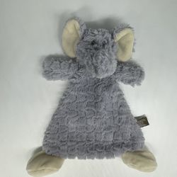 Demdaco Ellery Elephant Rattle Blankie Displayed Only
