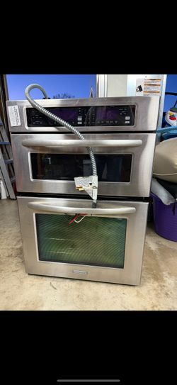 Kitchen Aid KEMS378SSS 27 Inch Convection Oven Microwave Combo, Stainless Steel