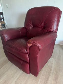 Red La Z Boy recliner