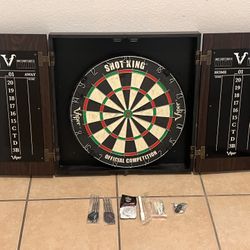 Dart Board W/ Cabinet 