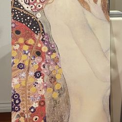 Klimt Water Snake ll Canvas Wall Deco