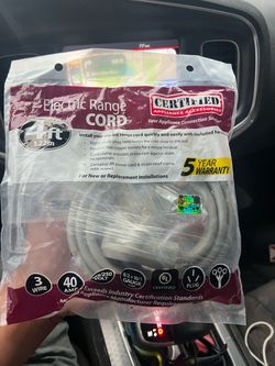 Electric range cord