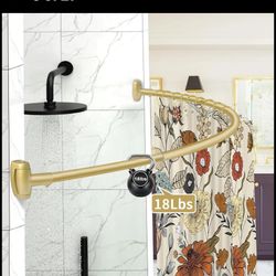 YNL Curved Shower Curtain Rods Set Of 4