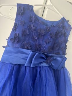 Girls Dress Royal Blue Size 12Y