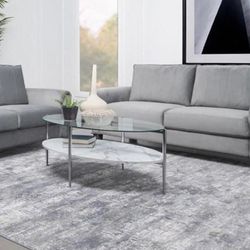 Gray Velvet Sofa And Loveseat Set