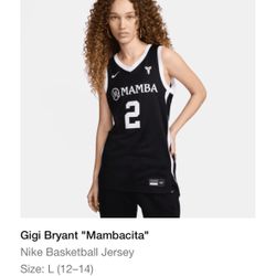 Gigi Bryant Mambacita Jersey New Size L