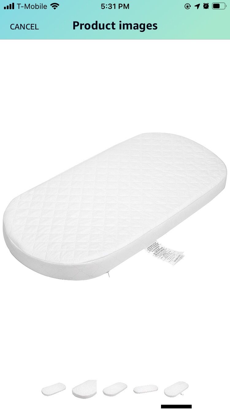 Big Oshi 4.5 out of 5 stars 2,007 Reviews Big Oshi Waterproof Oval Baby Bassinet Mattress