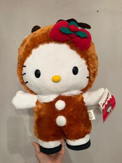 Hello Kitty Christmas Reindeer Plush with Tag
