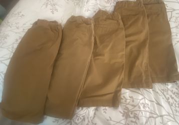 Boys Size 16 TWILL Shorts Brown-Khaki
