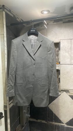 Vintage Versace Classic tweed gray blazer with pants A SET