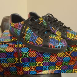 GUCCI men's GG ACE Psychedelic sneakers 