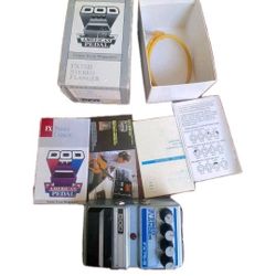 DOD FX75-B Stereo Flanger Analog Pedal for Electric Guitar W/ Box Owners Manual