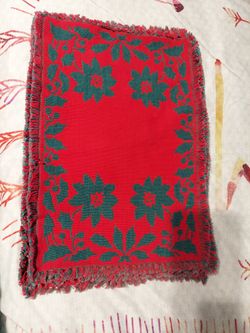 Holiday tablecloths and matching reversible Placemats, $10.00