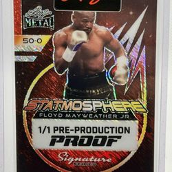 Super Nice And Rare 1/1 Floyd Mayweather Card...  Mint.!!!