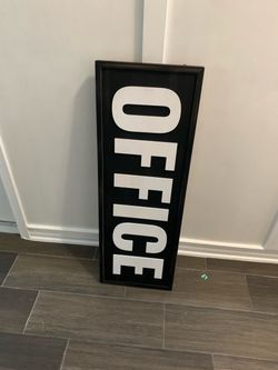 Office wood sign