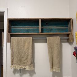 Rustic Bathroom Shelf