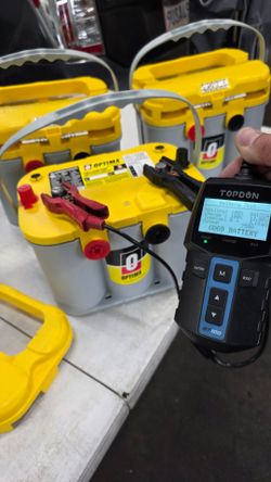 Optima Yellow AGM Side Post, Top Post Battery Group Size 34/78 - YEL34/78