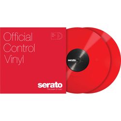 Serato SCV-PS-RED-OV 12" Control Vinyl Pair - Red