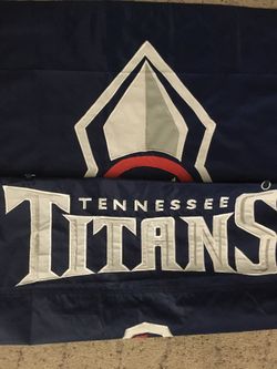Fully Stitched Tennessee Titans Double Sided Banner.