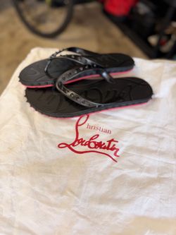 Christian Louboutin Studded Flip Flops